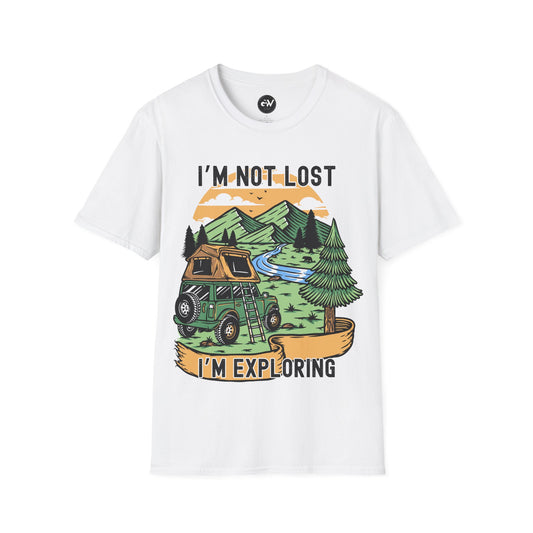 Adventure Awaits T-Shirt: "I'm Not Lost, I'm Exploring"